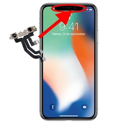 Cambiar Camara Frontal Iphone X