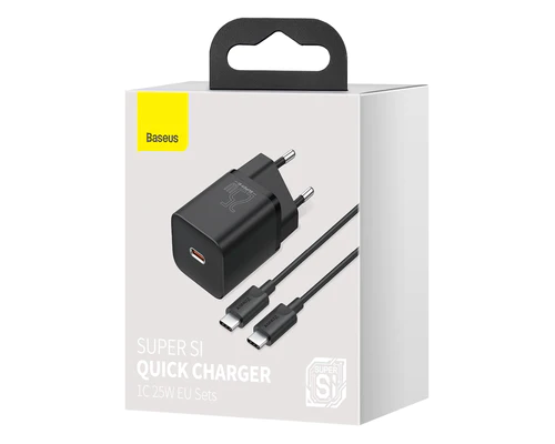 25W Baseus Charger + Type-C Cable