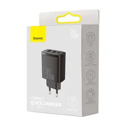 Baseus Charger 30W Triple Black