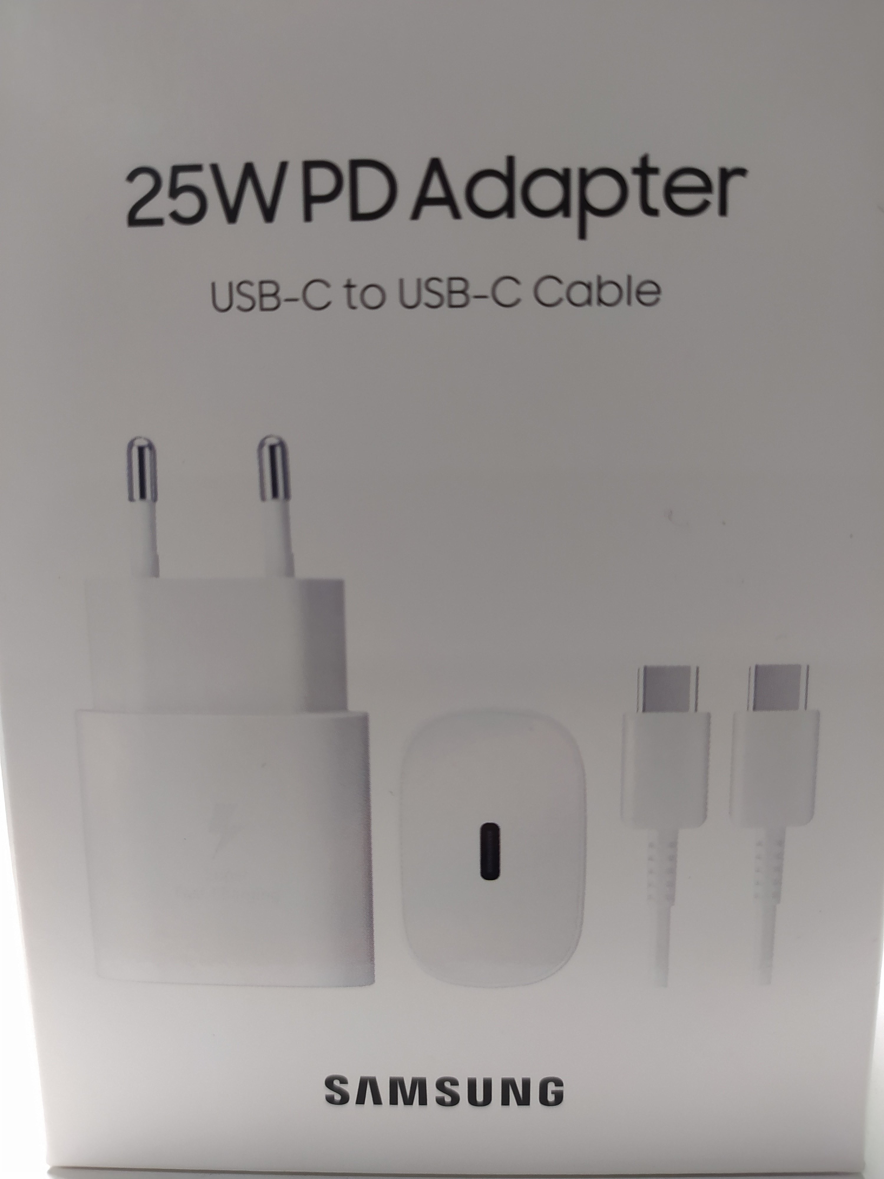 ORIGINAL SAMSUNG COMPLETE CHARGER TYPE-C WHITE