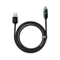 Baseus Display Fast Charger Usb Cable to Type-C 66W 1m Black