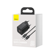 25W Baseus Charger + Type-C Cable